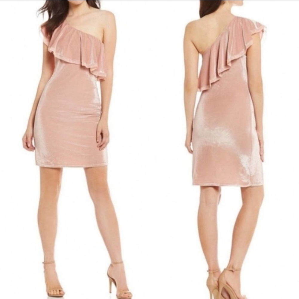 Sugar Lips Velvet Ruffle Dress